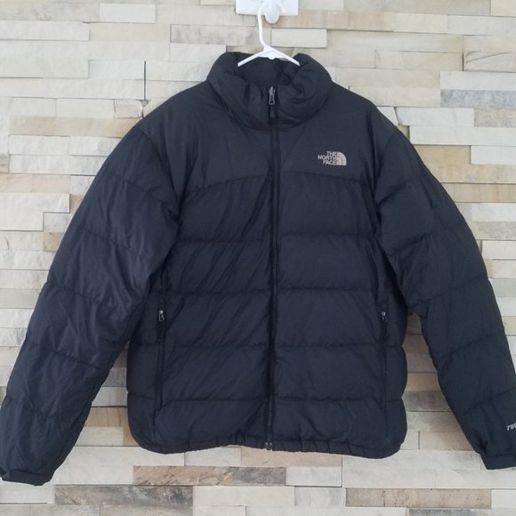 North Face Mens Large 96 Vintage Retro Nuptse Puffer Jacket Coat 700 Down Black